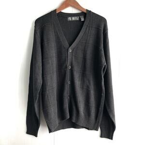 Oscar De La Renta cotton blend cardigan grey size large men’s button front